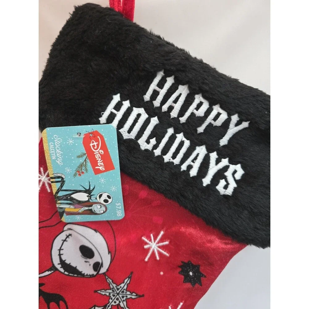 Disney Nightmare Before Christmas Jack Sally Zero Christmas Stocking NWT Decor